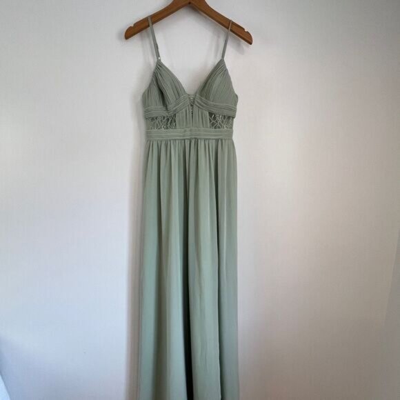 Azazie Mint Green Maxi Dress - Picture 12 of 16